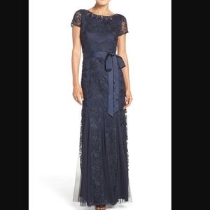Adrianna Papel floor length navy Dress Sz 4